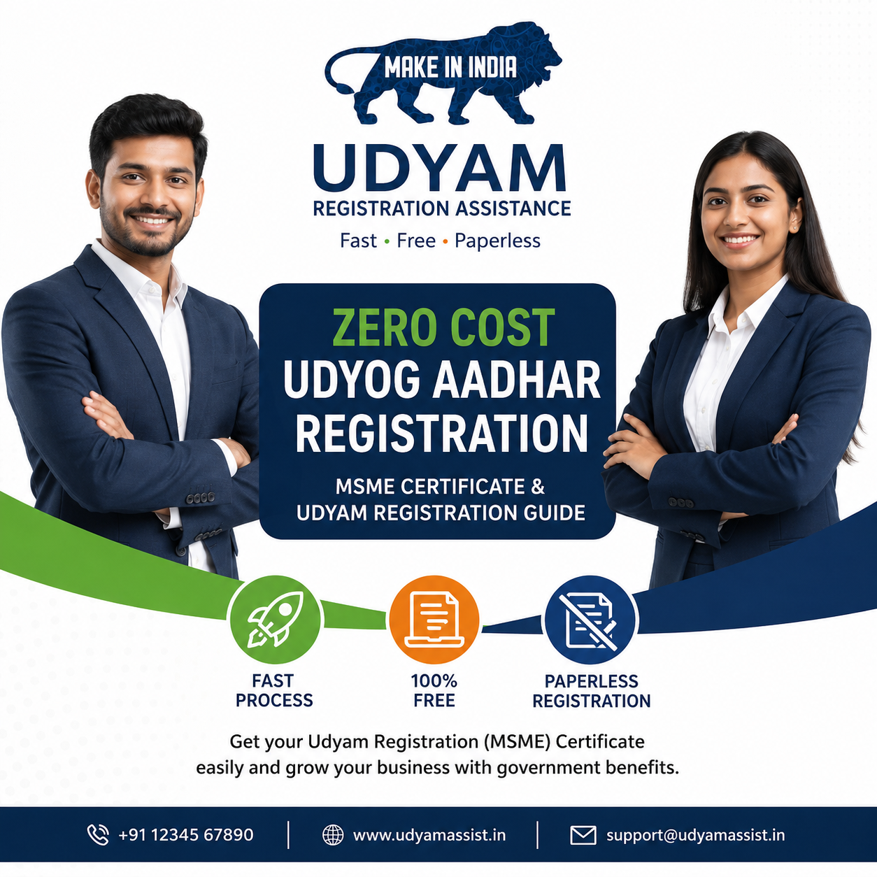 Zero Cost Udyog Aadhar Registration | MSME Certificate &amp; Udyam Registration Guide